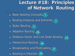 18. Principles of Network Routing