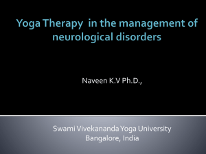 Yoga Therapy for Neurological disorders