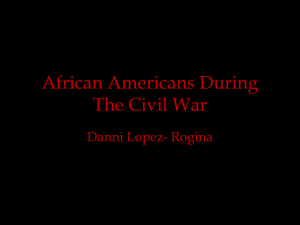African Americans During The Civil War