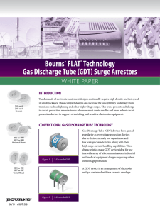 Bourns® FLAT® Technology Gas Discharge Tube (GDT) Surge