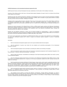 CARICOM Declaration on the International Development Agenda