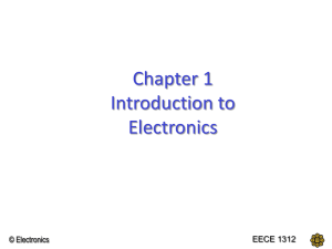 Chapter 1 Introduction to Electronics