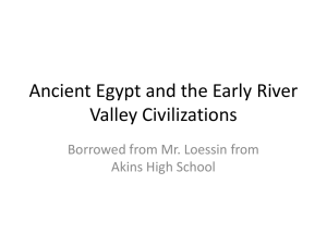 Ancient Egypt and Indus River Valley