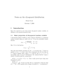 Notes on the chi-squared distribution
