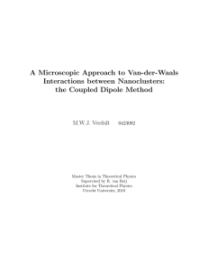 A Microscopic Approach to Van-der