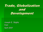 Trade, Globalization, and Development