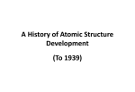 Atomic Structure Development