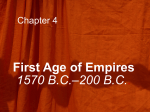 First Age of Empires 1570 B.C.–200 B.C..