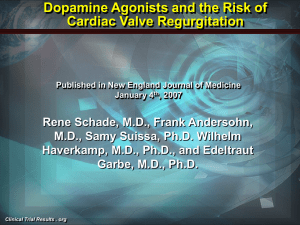 Dopamine Agonists and the Risk of Cardiac