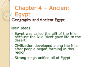 Chapter 4 – Ancient Egypt