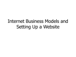 Internet Business Models and Setting Up a Web Site