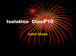 Isolation Class 10