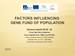 factors influencing gene fund of population