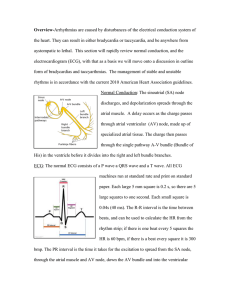 Overview-Arrhythmias are caused by disturbances of the electrical