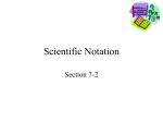 Scientific Notation - peacock