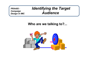 Identify Target Audience