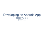 Developing an Android App