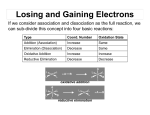 Losing and Gaining Electrons