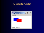 A First Applet