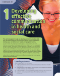 BTEC Level 3 National Health and Social Care