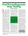 Fuel Pump Diagnosis: Amp Testing