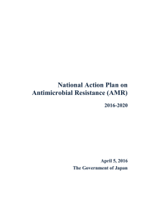 national action plan on antimicrobial resistance (amr) (2016
