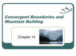 mountains ch 14 convergent boundaries