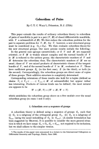 Cobordism of pairs