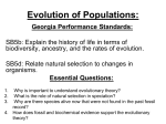 Evolution of Populations