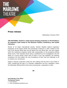 Press release Wednesday 6 January 2016 THE NATIONAL