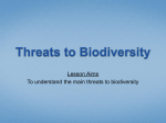 Threats to Biodiversity - School