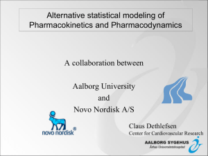 Alternative statistical modeling of Pharmacokinetics and