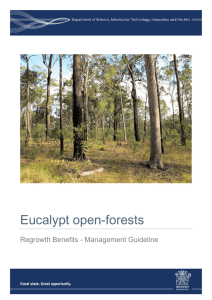 Eucalypt open-forests Regrowth Benefits