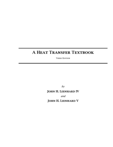 A Heat Transfer Textbook by John H. Lienhard IV and John H