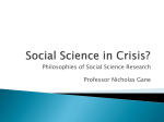 Social Science in Crisis?