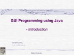 Java GUI Programming - Computer Science@IUPUI