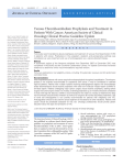 Venous Thromboembolism Prophylaxis and Treatment in Patients With