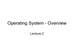 Lecture 2 - Overview