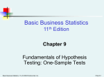 Basic Business Statistics, 10/e