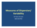Measures of Dispersion/ Variability