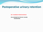 Postoperative urinary retention