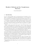 Henkin`s Method and the Completeness Theorem