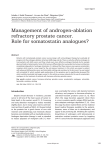 Management of androgen-ablation refractory prostate cancer. Role