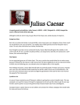 Julius Caesar Reading Passage