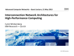 Interconnection Network Architectures for High