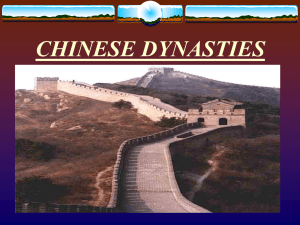 Chinese Dynasties PowerPoint