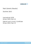 Mark scheme - Paper 2B - June 2012 - Edexcel