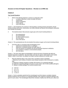 Answers to End-of-Chapter Questions – Brooker et al ARIS site