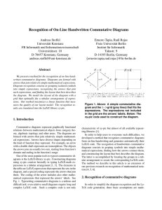 Recognition of On-Line Handwritten Commutative Diagrams