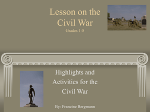 Lesson on the Civil War